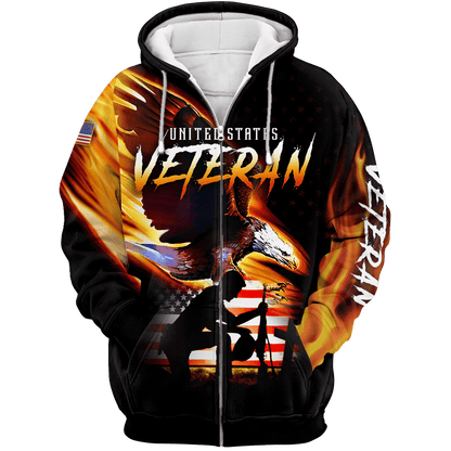 US Veteran - Honor The Fallen 3D All Over Printed Unisex Shirts MH29082202 - VET , Gifts for veterans