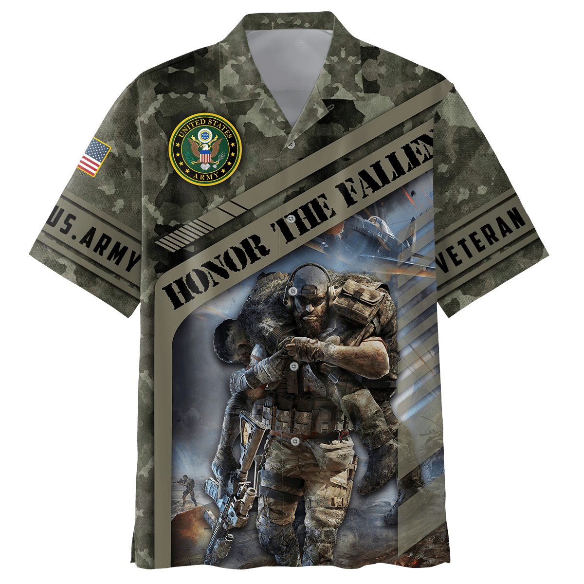 US Army - Honor The Fallen 3D All Over Printed Unisex Shirts TT080902-AM , Gifts for veterans