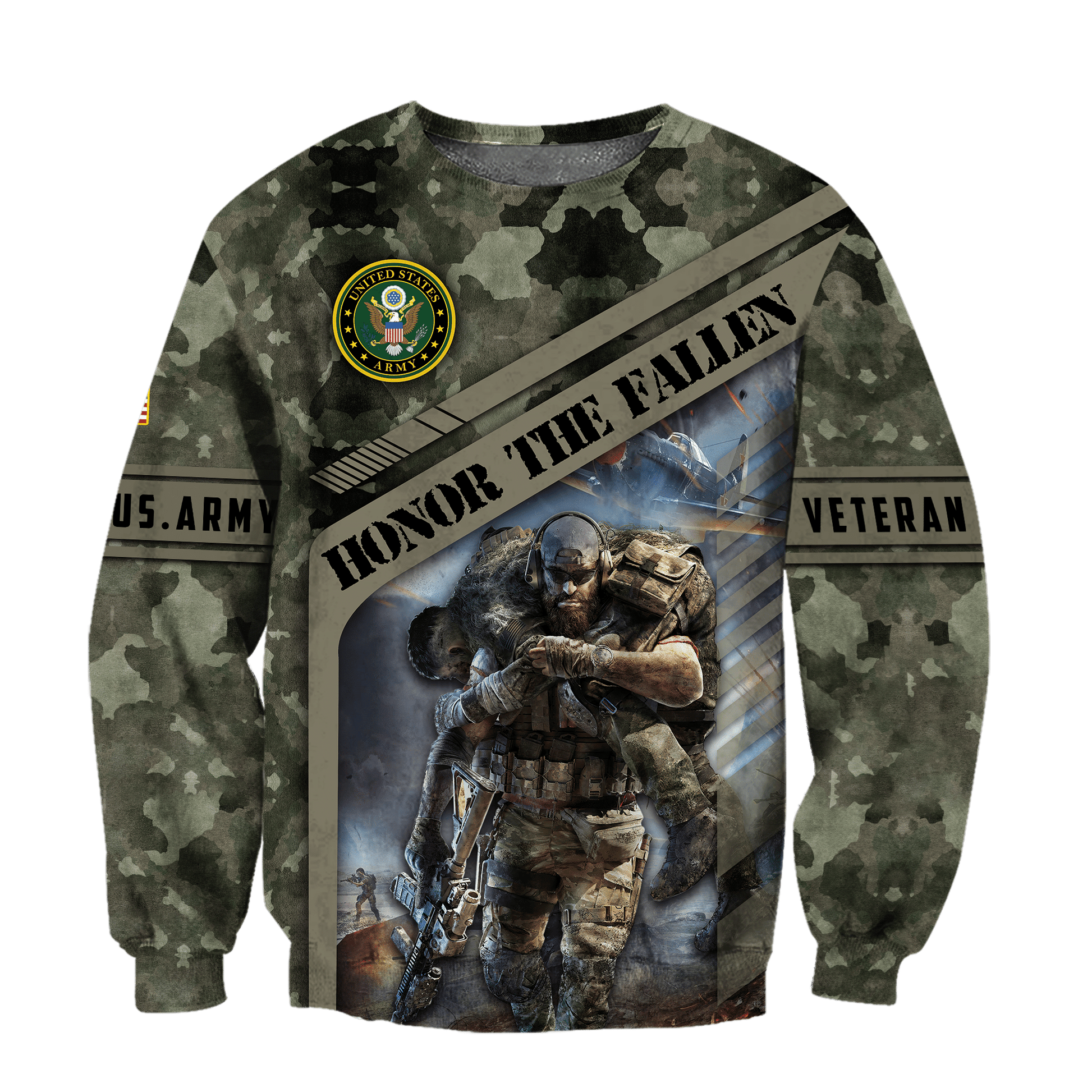 US Army - Honor The Fallen 3D All Over Printed Unisex Shirts TT080902-AM , Gifts for veterans