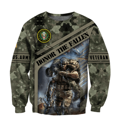 US Army - Honor The Fallen 3D All Over Printed Unisex Shirts TT080902-AM , Gifts for veterans