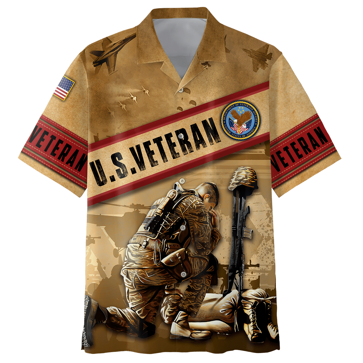 US Veteran - Honor The Fallen 3D All Over Printed Unisex Shirts TT100801-VET , Gifts for veterans
