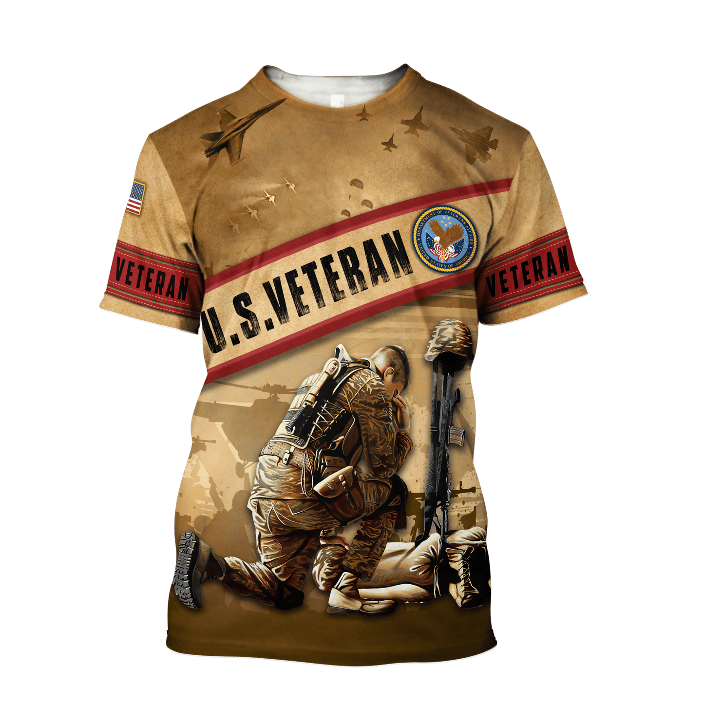 US Veteran - Honor The Fallen 3D All Over Printed Unisex Shirts TT100801-VET , Gifts for veterans