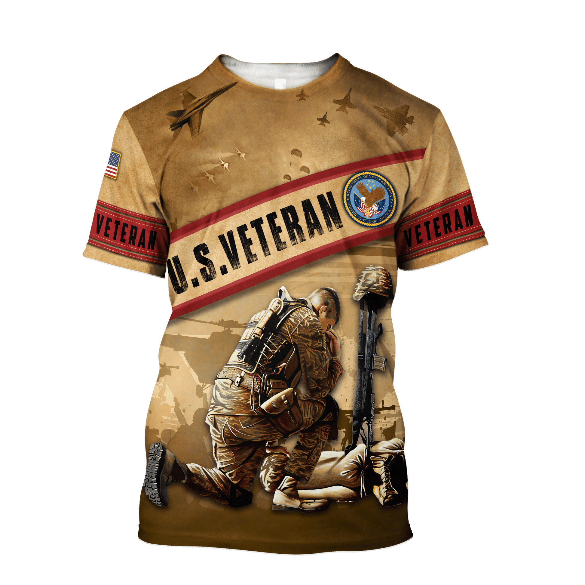 US Veteran - Honor The Fallen 3D All Over Printed Unisex Shirts TT100801-VET , Gifts for veterans