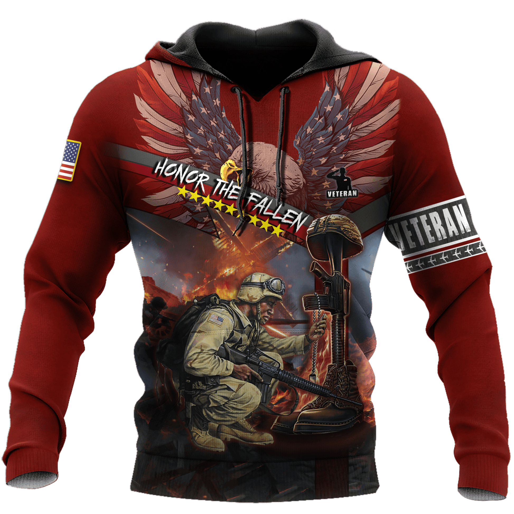 US Veteran - Honor The Fallen 3D All Over Printed Unisex Shirts TT180801-VET , Gifts for veterans