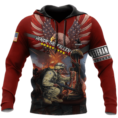 US Veteran - Honor The Fallen 3D All Over Printed Unisex Shirts TT180801-VET , Gifts for veterans