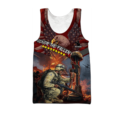 US Veteran - Honor The Fallen 3D All Over Printed Unisex Shirts TT180801-VET , Gifts for veterans