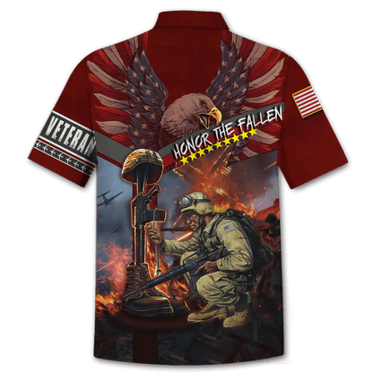 US Veteran - Honor The Fallen 3D All Over Printed Unisex Shirts TT180801-VET , Gifts for veterans