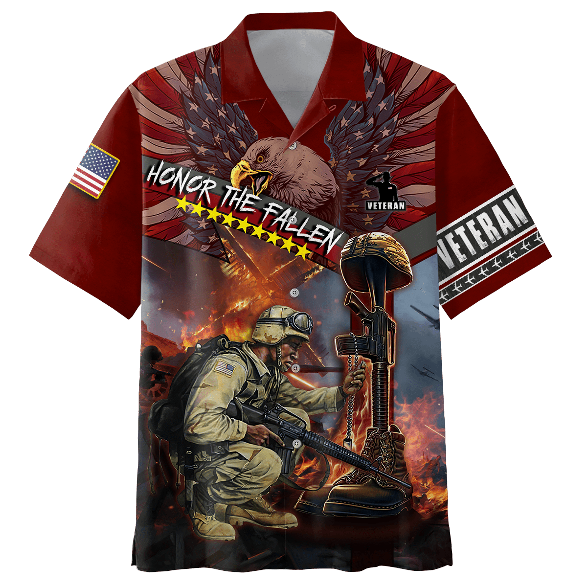 US Veteran - Honor The Fallen 3D All Over Printed Unisex Shirts TT180801-VET , Gifts for veterans