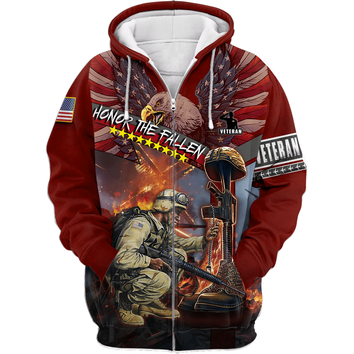 US Veteran - Honor The Fallen 3D All Over Printed Unisex Shirts TT180801-VET , Gifts for veterans