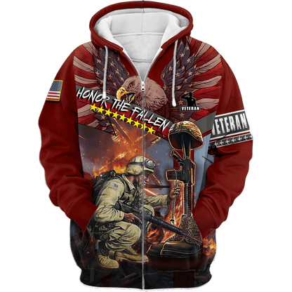US Veteran - Honor The Fallen 3D All Over Printed Unisex Shirts TT180801-VET , Gifts for veterans