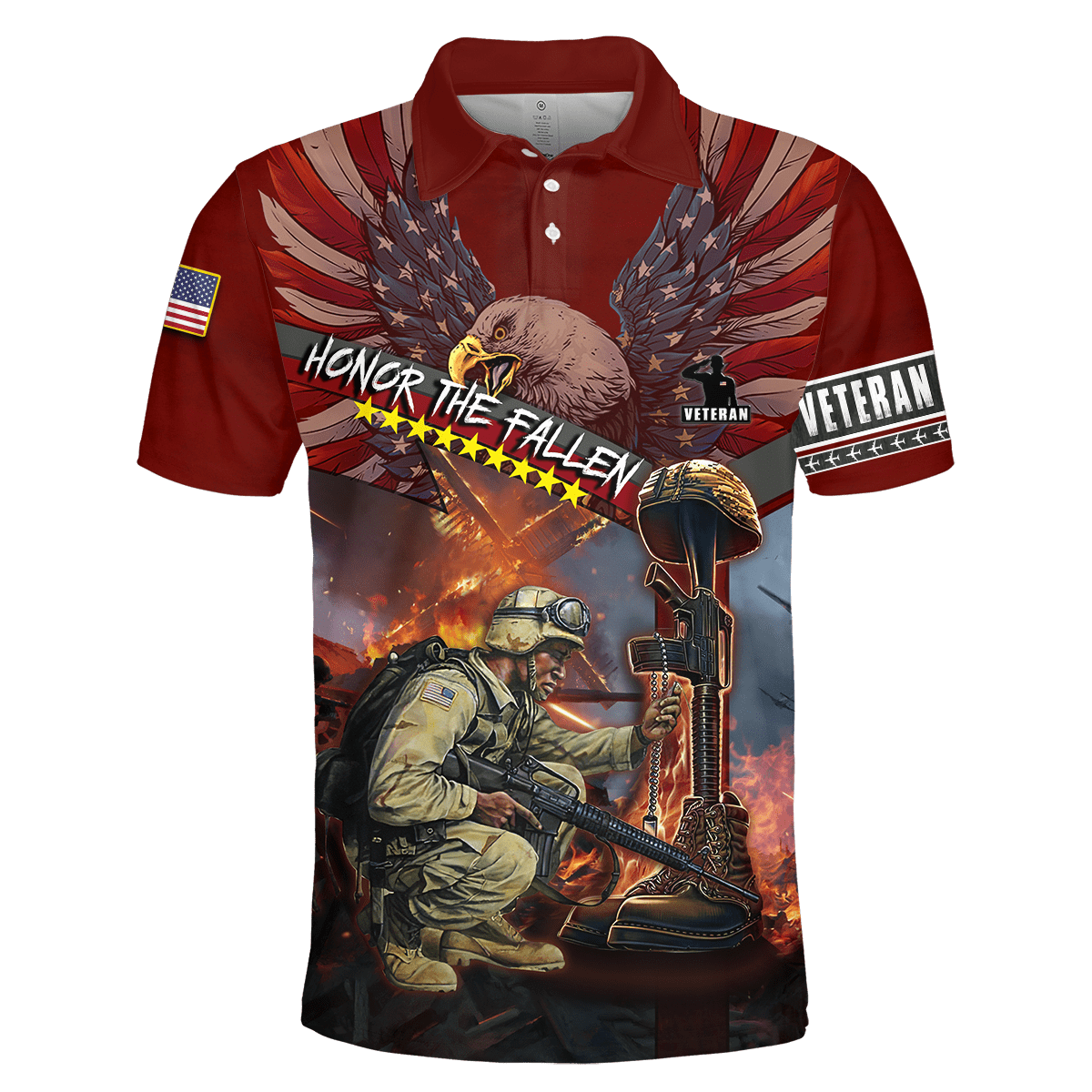 US Veteran - Honor The Fallen 3D All Over Printed Unisex Shirts TT180801-VET , Gifts for veterans