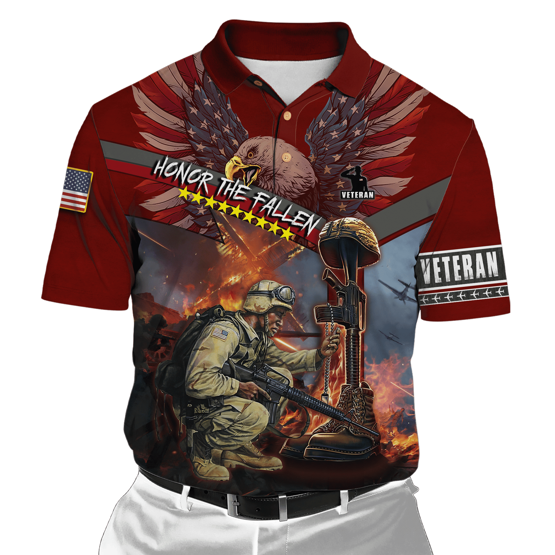 US Veteran - Honor The Fallen 3D All Over Printed Unisex Shirts TT180801-VET , Gifts for veterans
