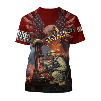 US Veteran - Honor The Fallen 3D All Over Printed Unisex Shirts TT180801-VET , Gifts for veterans