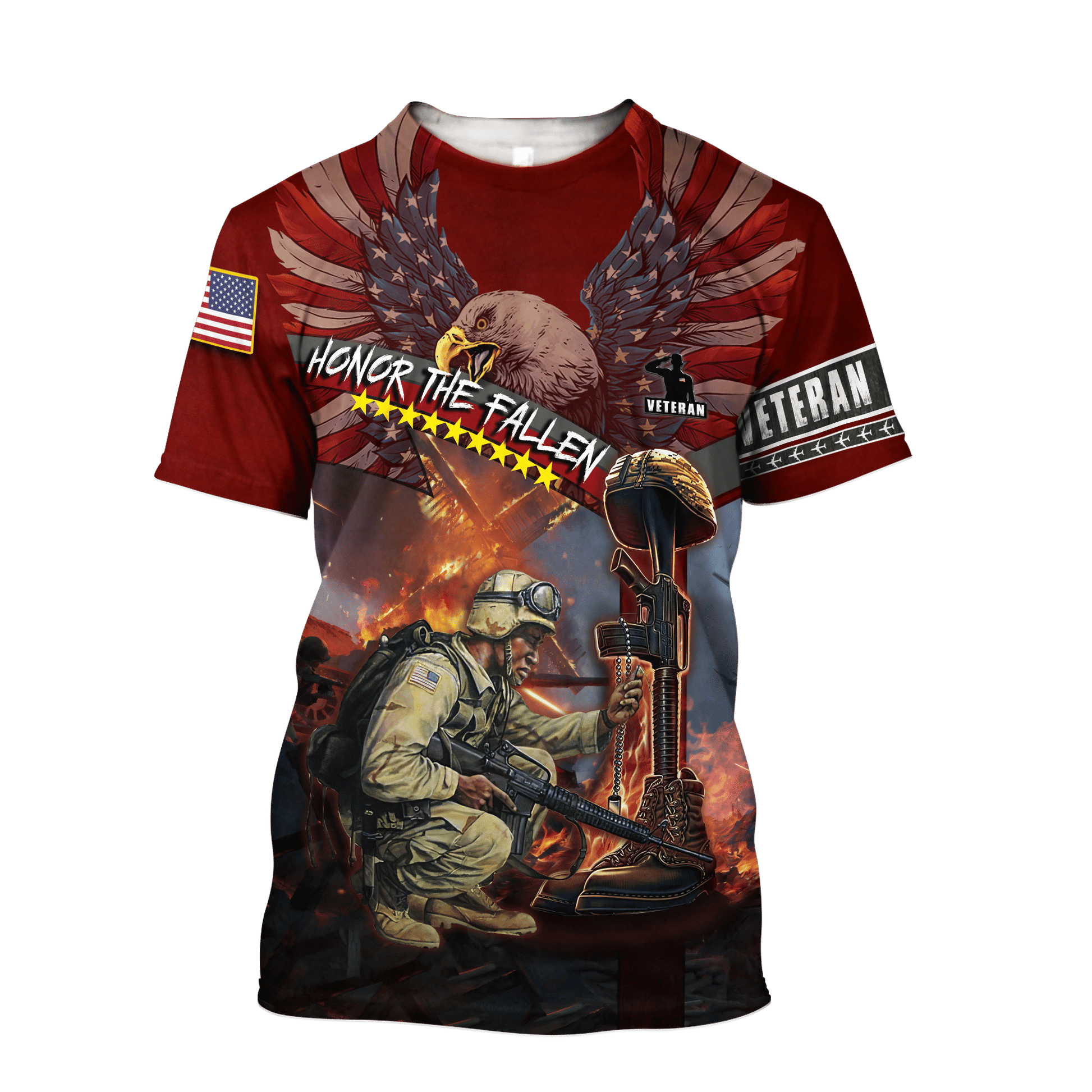 US Veteran - Honor The Fallen 3D All Over Printed Unisex Shirts TT180801-VET , Gifts for veterans