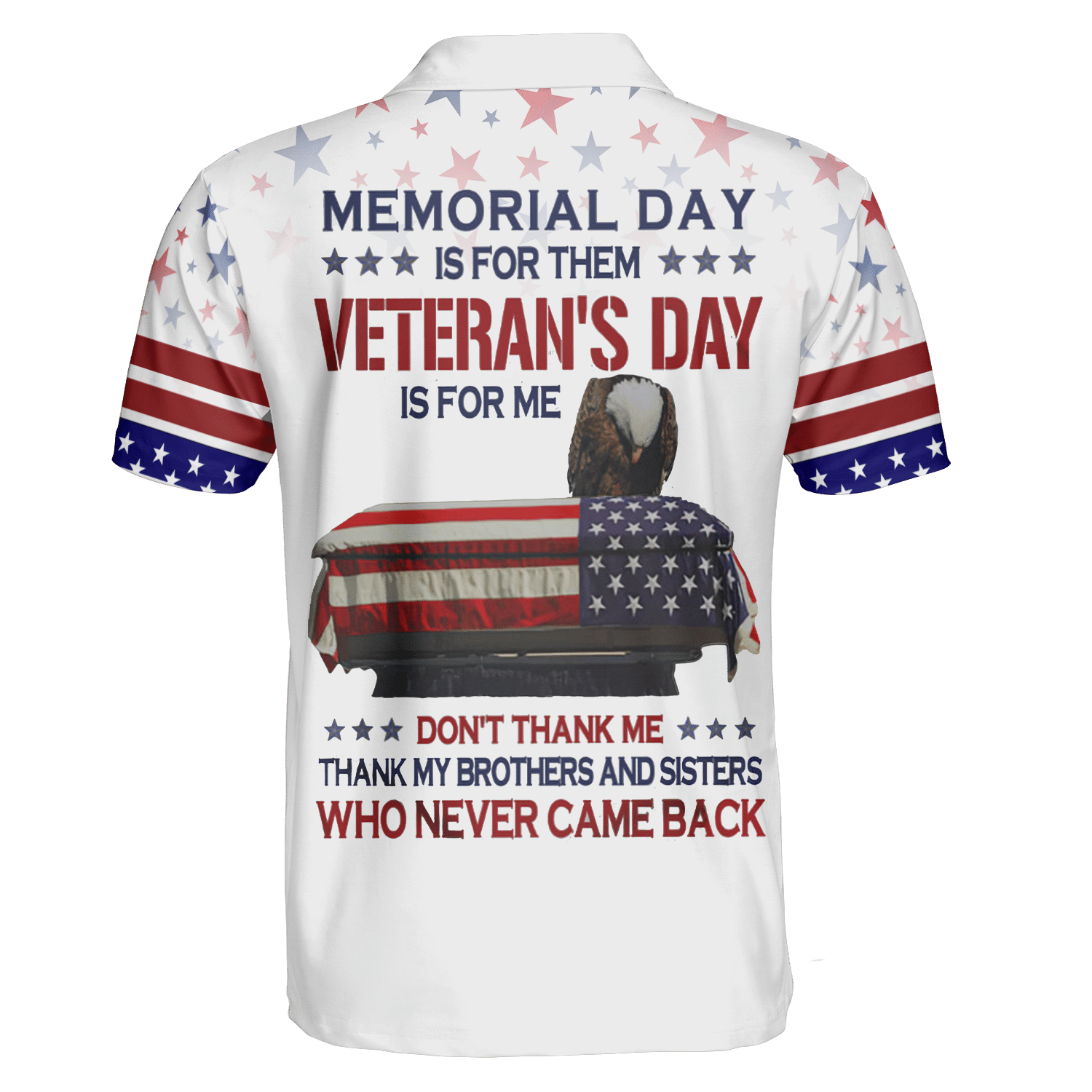 Remember - Honor - Respect - Veterans Day - Unisex Polo Shirt - Short , Gifts for veterans