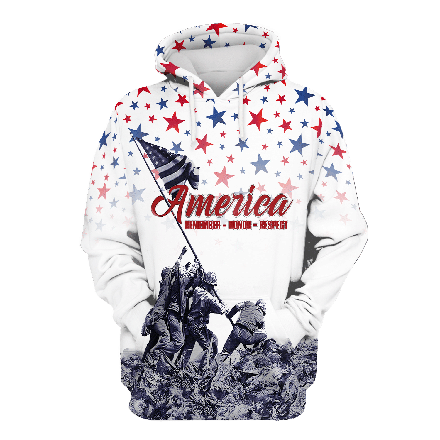 Remember - Honor - Respect - Veterans Day - Unisex Polo Shirt - Short , Gifts for veterans