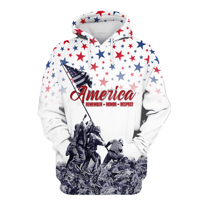 Remember - Honor - Respect - Veterans Day - Unisex Polo Shirt - Short , Gifts for veterans