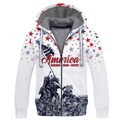 Remember - Honor - Respect - Veterans Day - Unisex Polo Shirt - Short , Gifts for veterans