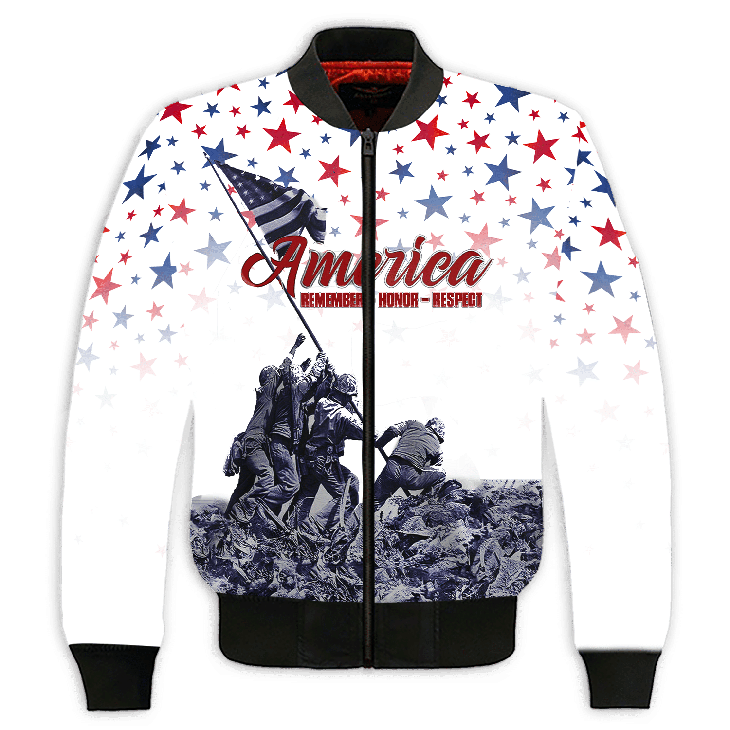 Remember - Honor - Respect - Veterans Day - Unisex Polo Shirt - Short , Gifts for veterans