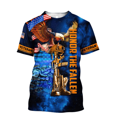 US Veteran - Honor The Fallen 3D All Over Printed Unisex Shirts MH30082202 - VET , Gifts for veterans