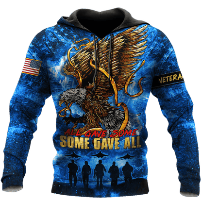 US Veteran - All Gave Some Some Gave All Unisex Shirts MON30082202-VET , Gifts for veterans