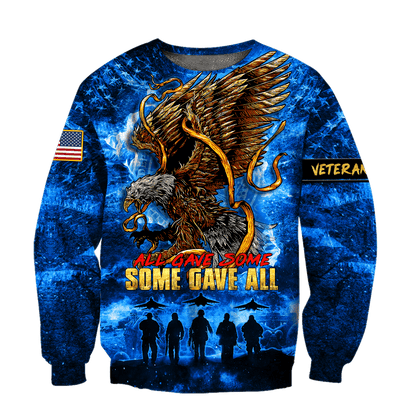 US Veteran - All Gave Some Some Gave All Unisex Shirts MON30082202-VET , Gifts for veterans