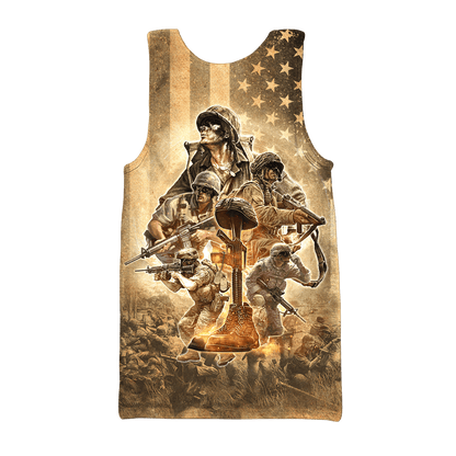 US Veteran - Home Of The Free Because Of The Brave Unisex Shirts MON30082201-VET , Gifts for veterans