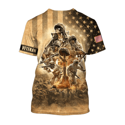 US Veteran - Home Of The Free Because Of The Brave Unisex Shirts MON30082201-VET , Gifts for veterans