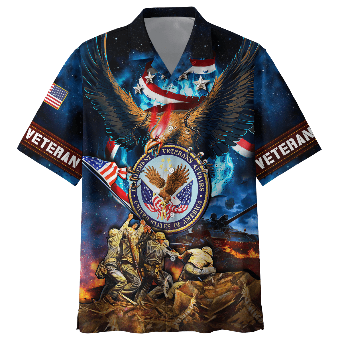 US Veteran - Raising The Flag On Iwo Jima Unisex Shirts MH12092202 - VET , Gifts for veterans