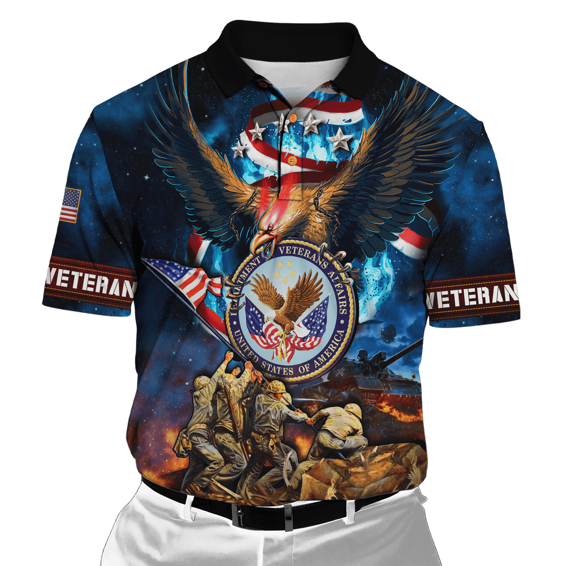 US Veteran - Raising The Flag On Iwo Jima Unisex Shirts MH12092202 - VET , Gifts for veterans