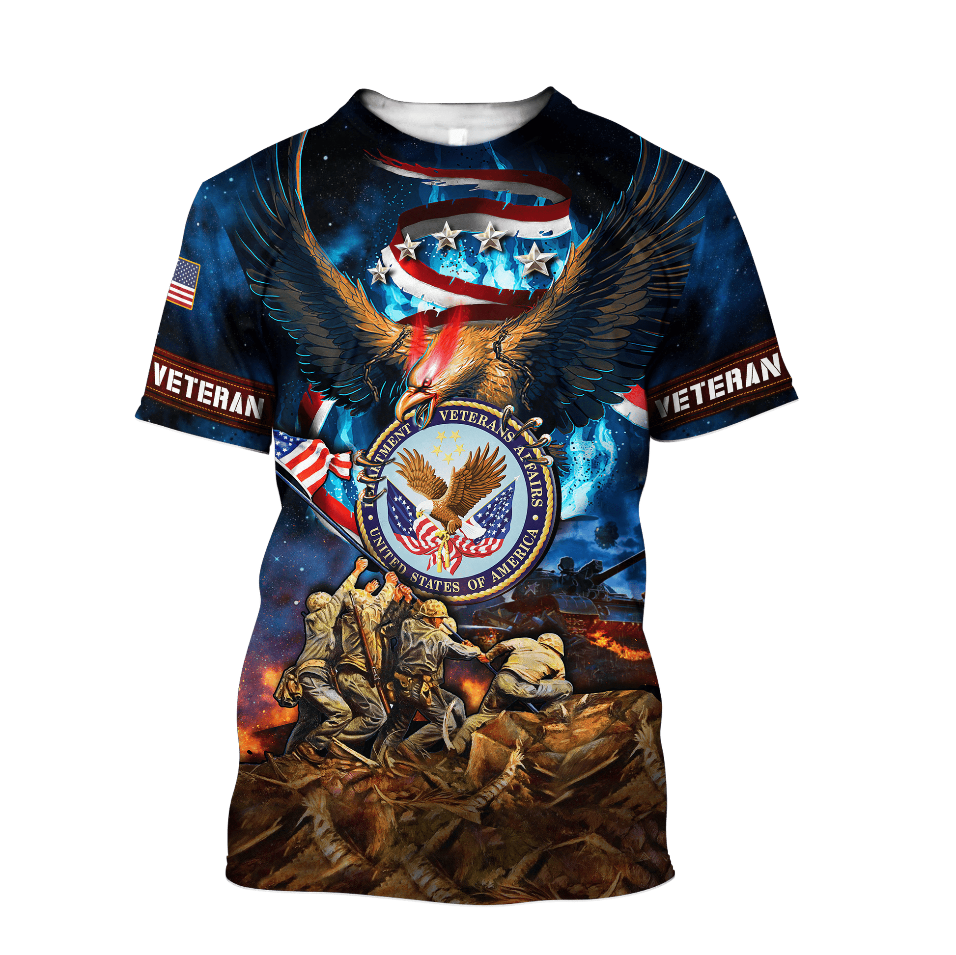 US Veteran - Raising The Flag On Iwo Jima Unisex Shirts MH12092202 - VET , Gifts for veterans