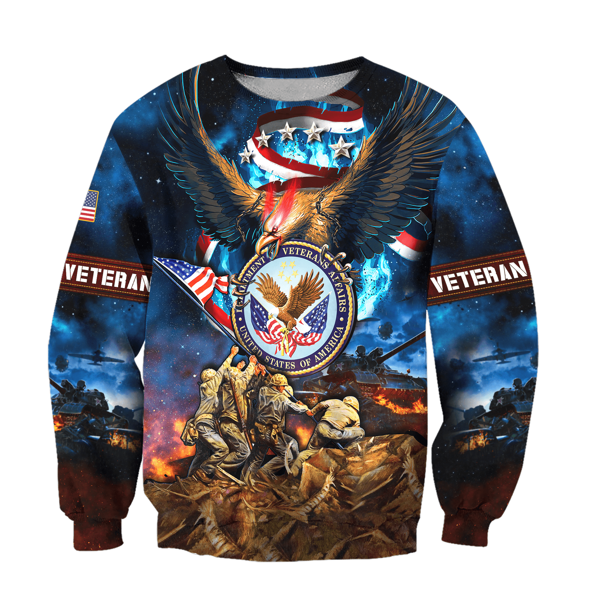 US Veteran - Raising The Flag On Iwo Jima Unisex Shirts MH12092202 - VET , Gifts for veterans