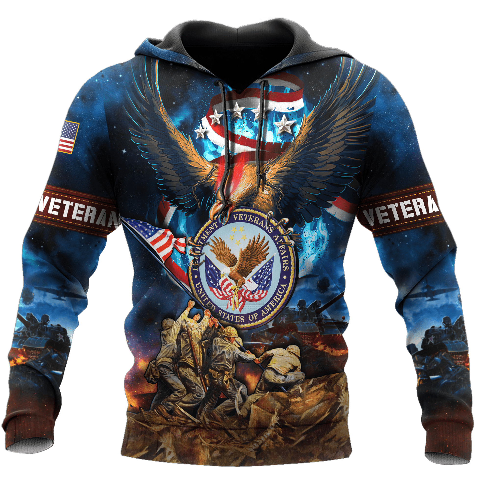 US Veteran - Raising The Flag On Iwo Jima Unisex Shirts MH12092202 - VET , Gifts for veterans