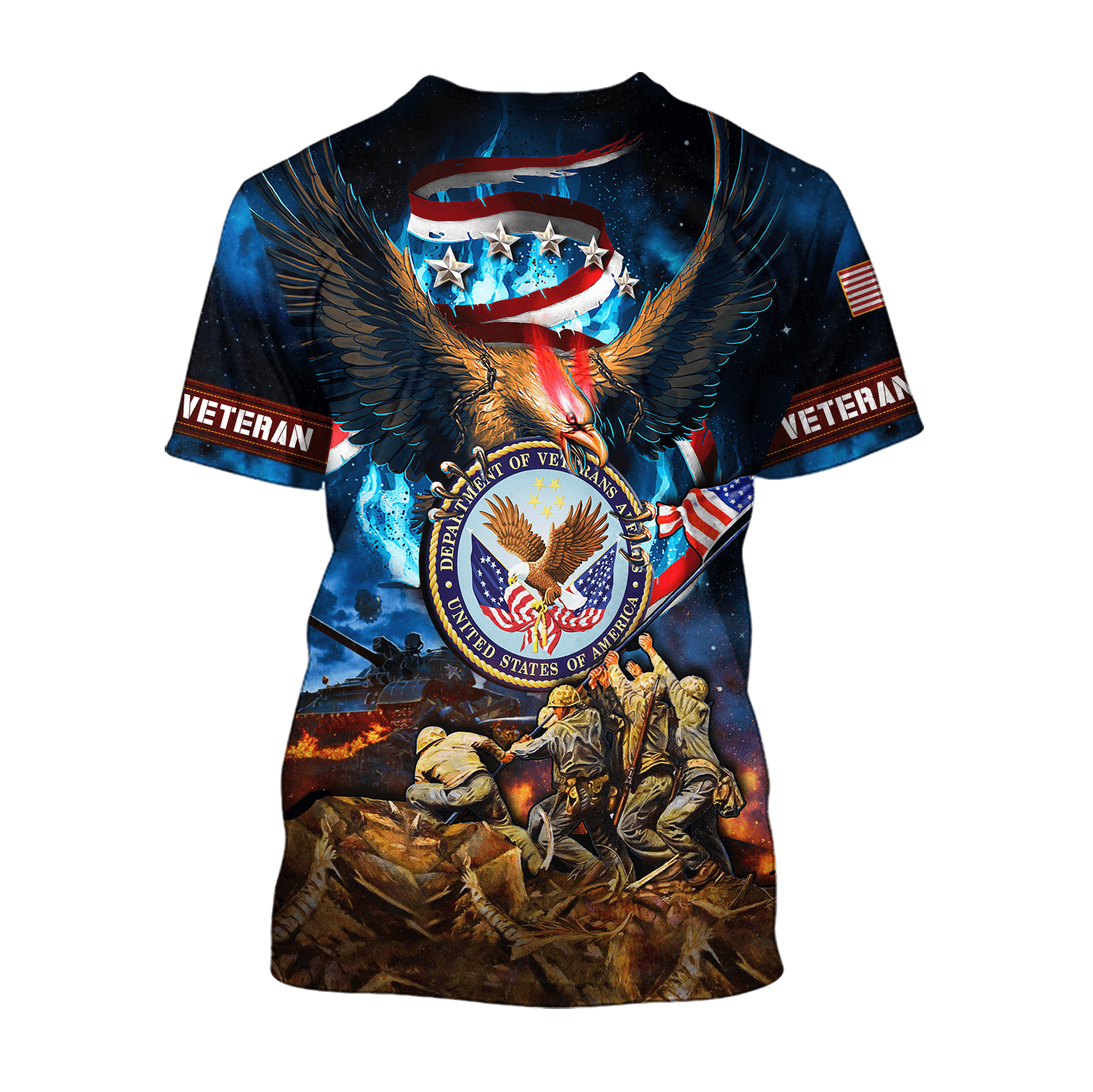 US Veteran - Raising The Flag On Iwo Jima Unisex Shirts MH12092202 - VET , Gifts for veterans