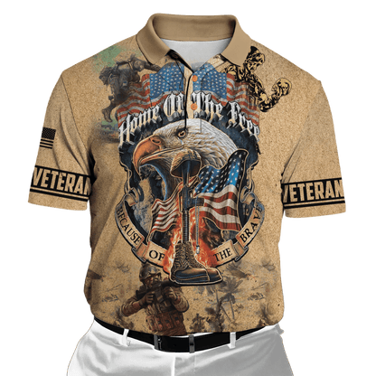 Home Of The Free - Because Of The Brave - Us Veteran - Unisex Zip Hoodie , Gifts for veterans, easychoo.com