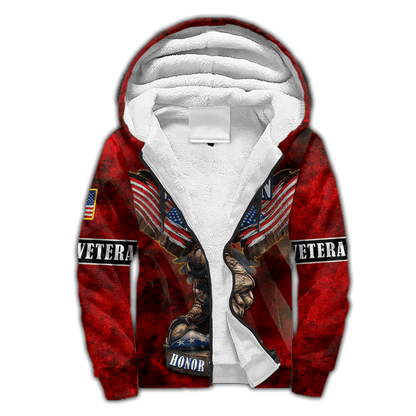 US Veteran - Eagle With American Flag Honor The Fallen Unisex Shirts TT011001- VET , Gifts for veterans