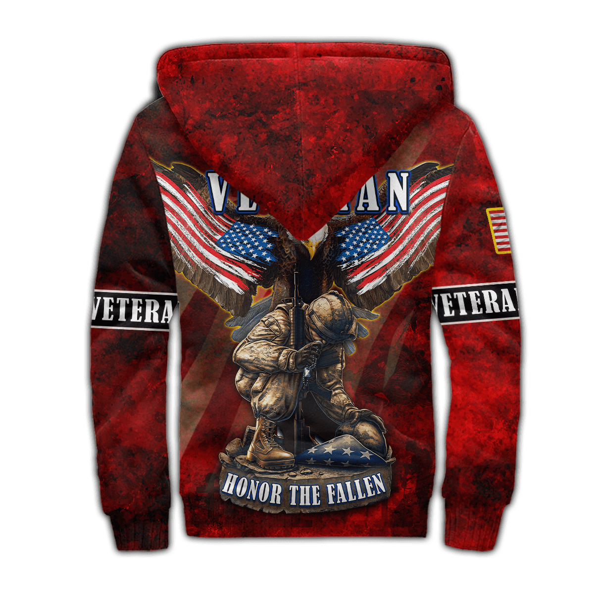 US Veteran - Eagle With American Flag Honor The Fallen Unisex Shirts TT011001- VET , Gifts for veterans