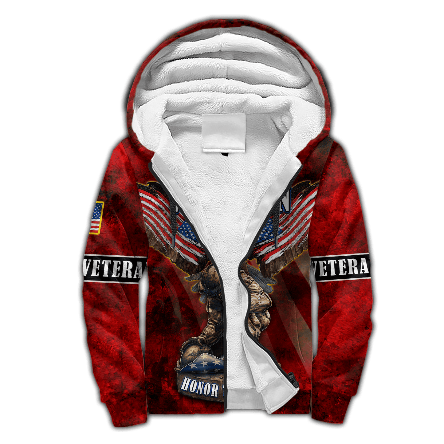 US Veteran - Eagle With American Flag Honor The Fallen Unisex Shirts TT011001- VET , Gifts for veterans