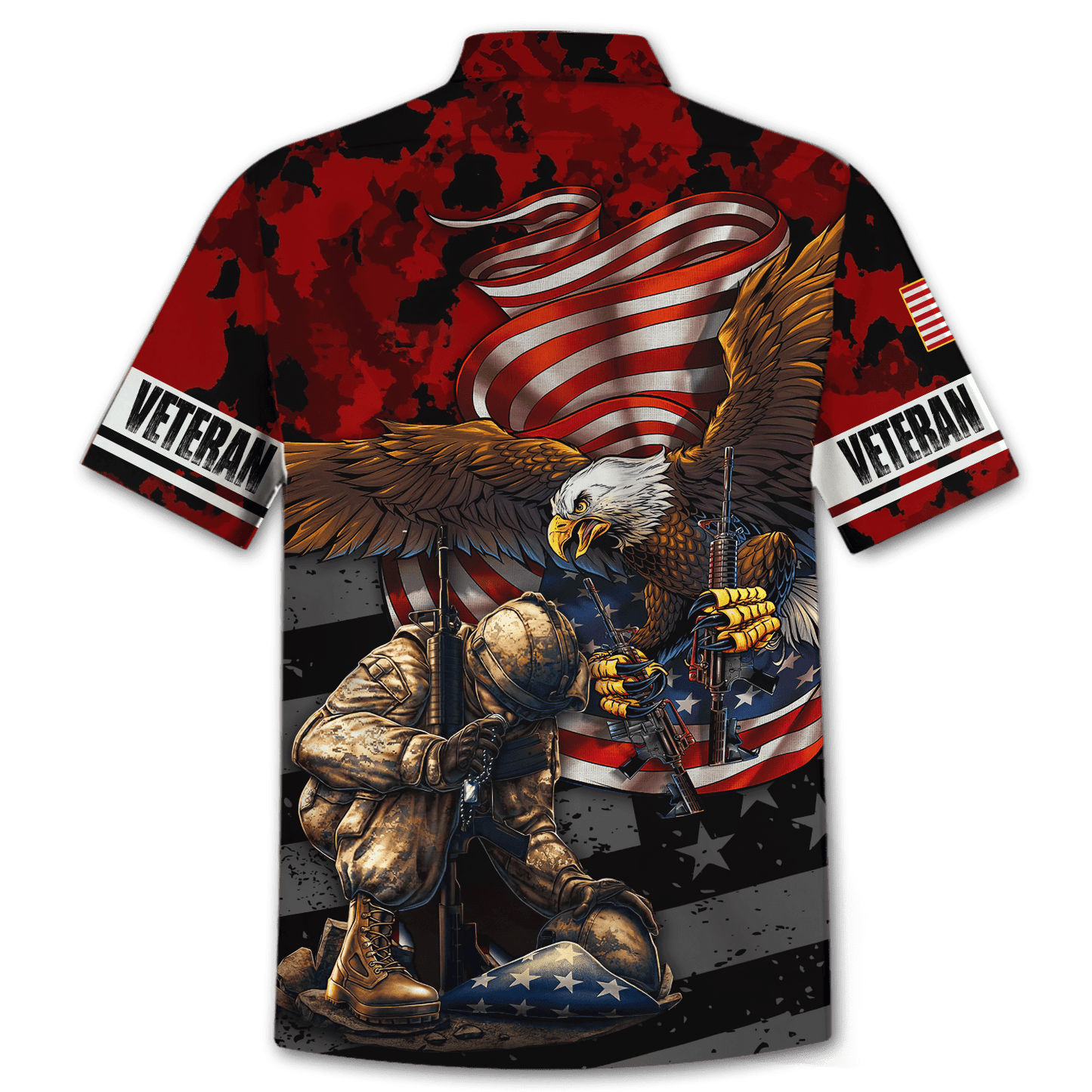 US Veteran - Eagle With American Flag Unisex Shirts TT041001-VET , Gifts for veterans
