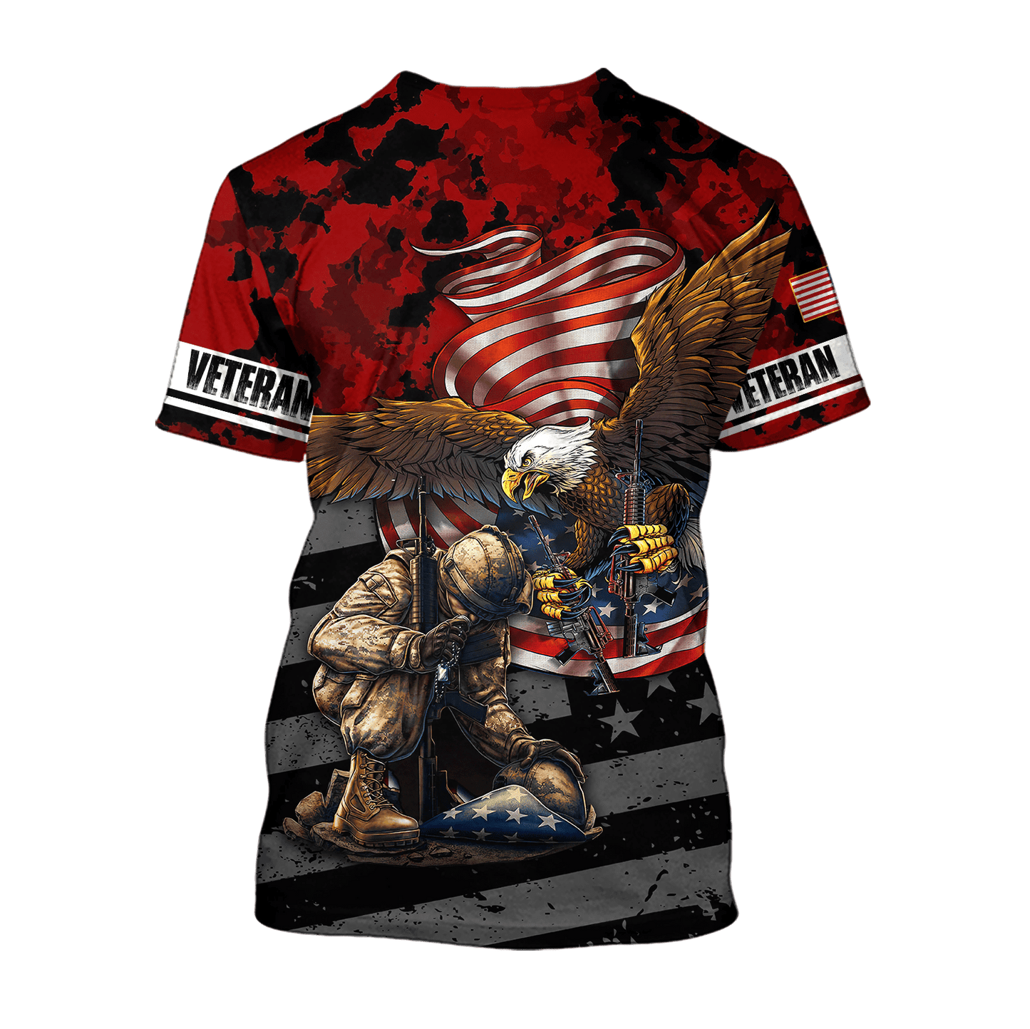 US Veteran - Eagle With American Flag Unisex Shirts TT041001-VET , Gifts for veterans