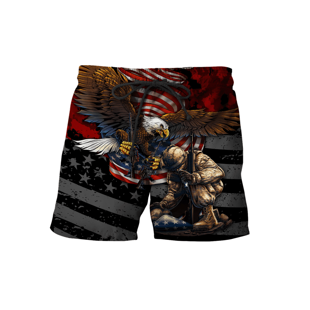 US Veteran - Eagle With American Flag Unisex Shirts TT041001-VET , Gifts for veterans