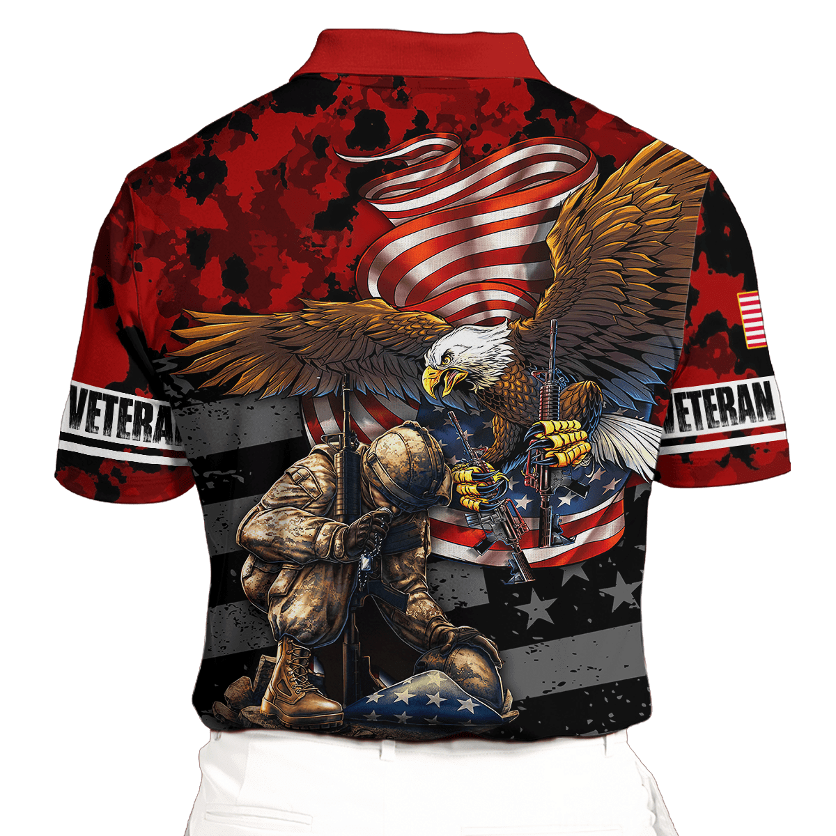 US Veteran - Eagle With American Flag Unisex Shirts TT041001-VET , Gifts for veterans