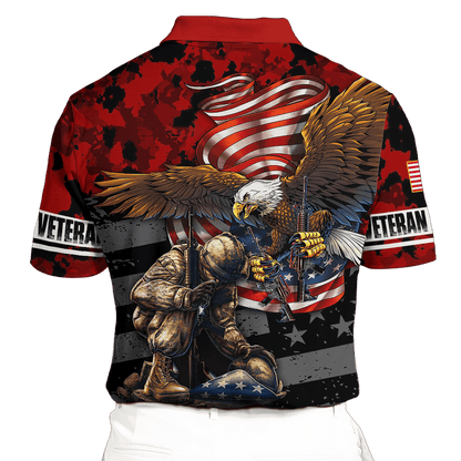 US Veteran - Eagle With American Flag Unisex Shirts TT041001-VET , Gifts for veterans