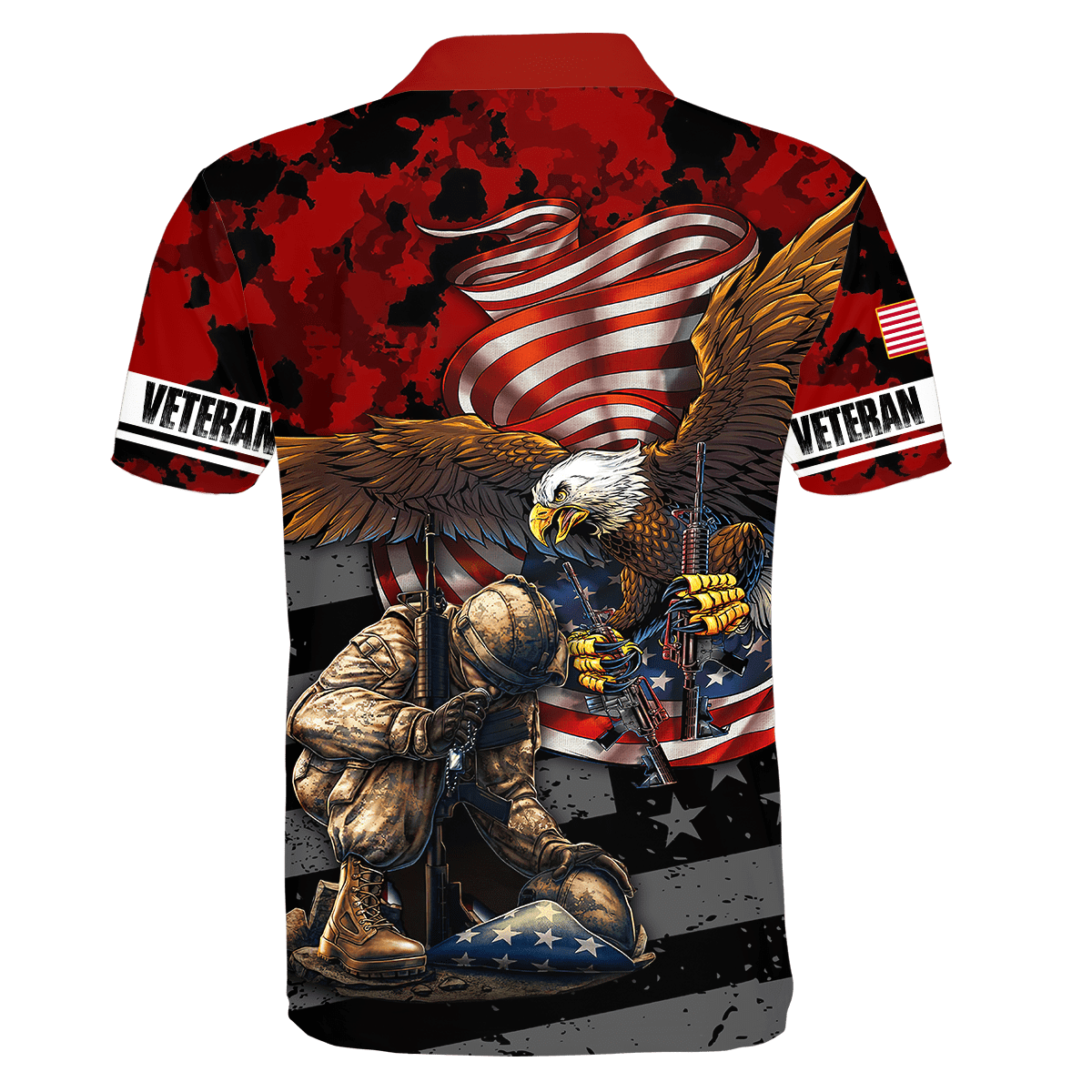 US Veteran - Eagle With American Flag Unisex Shirts TT041001-VET , Gifts for veterans