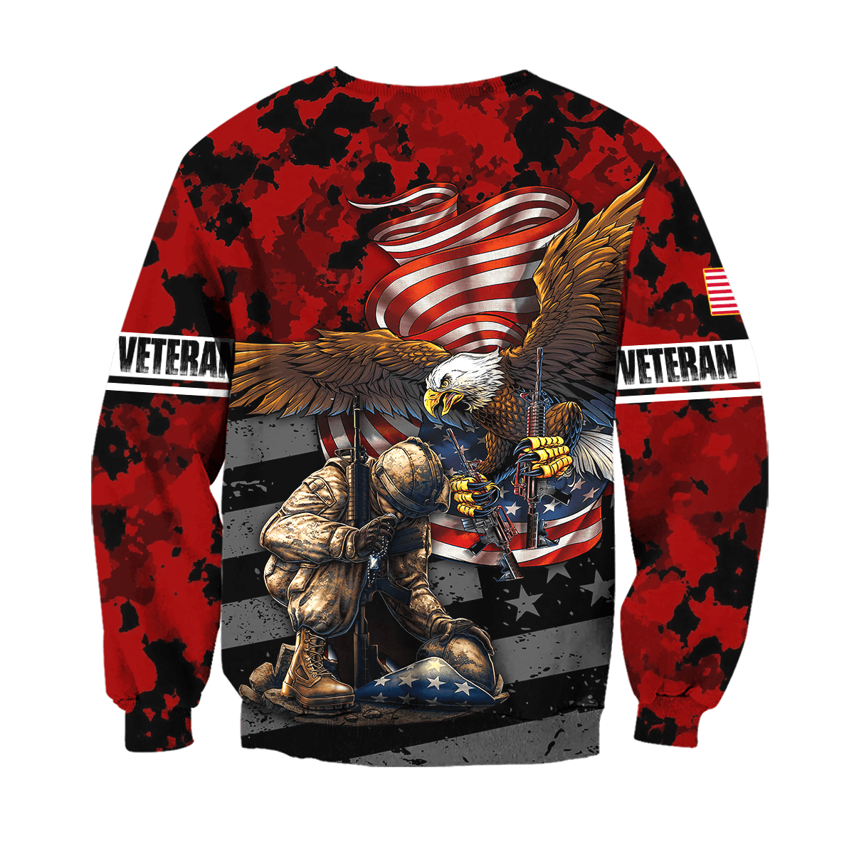 US Veteran - Eagle With American Flag Unisex Shirts TT041001-VET , Gifts for veterans
