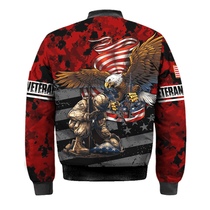 US Veteran - Eagle With American Flag Unisex Shirts TT041001-VET , Gifts for veterans