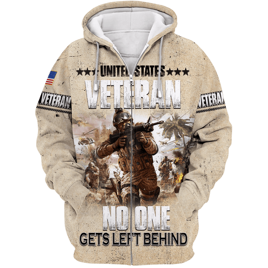 US Veteran - No One Gets Left Behind Unisex Shirts TT051001-VET , Gifts for veterans