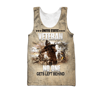 US Veteran - No One Gets Left Behind Unisex Shirts TT051001-VET , Gifts for veterans