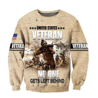 US Veteran - No One Gets Left Behind Unisex Shirts TT051001-VET , Gifts for veterans