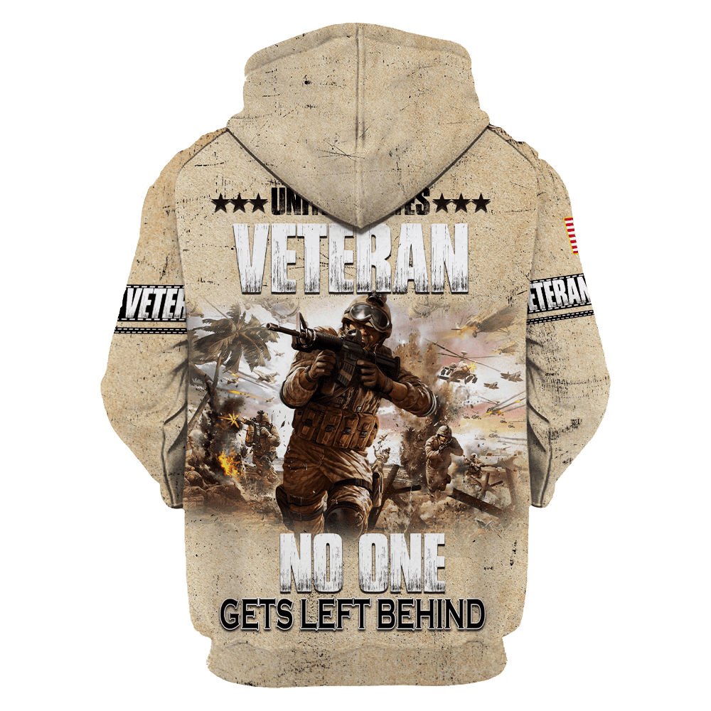 US Veteran - No One Gets Left Behind Unisex Shirts TT051001-VET , Gifts for veterans